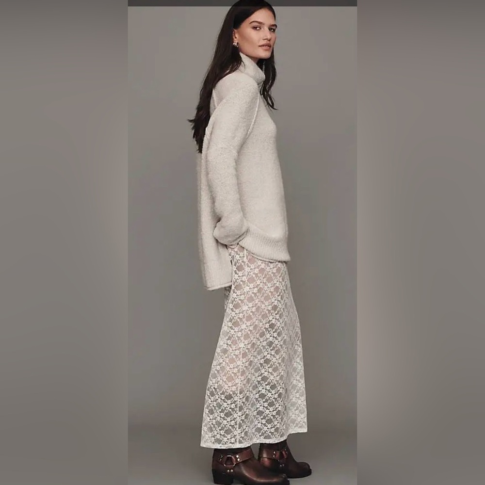 Anthropologie Pilcro Mock-Neck Tunic Sweater